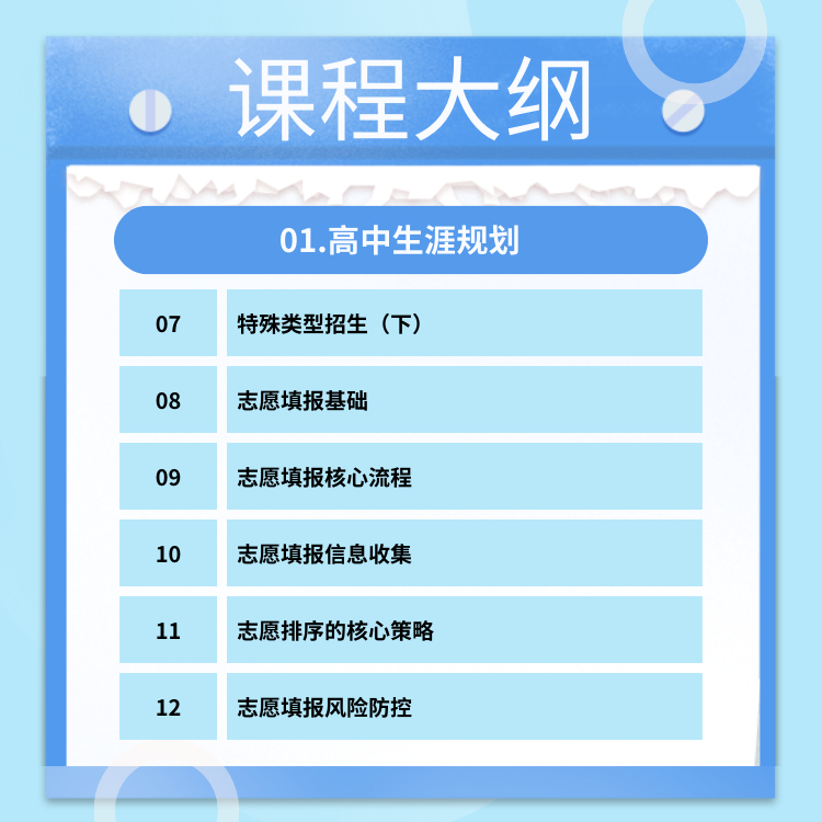【生涯规划课】高中生选科、升学、志愿填报课程