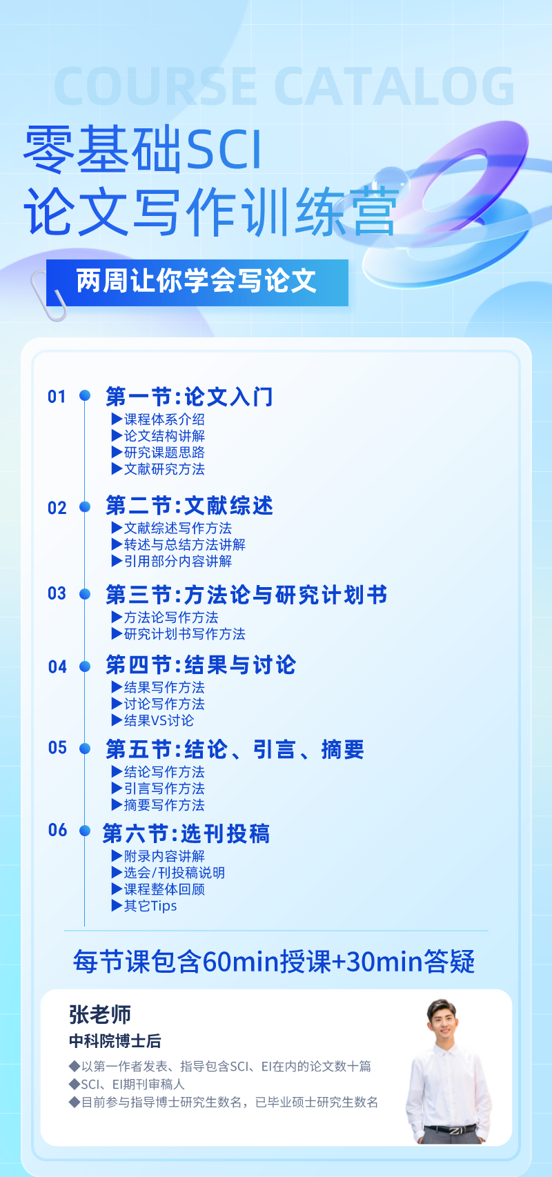 零基础SCI论文写作训练营