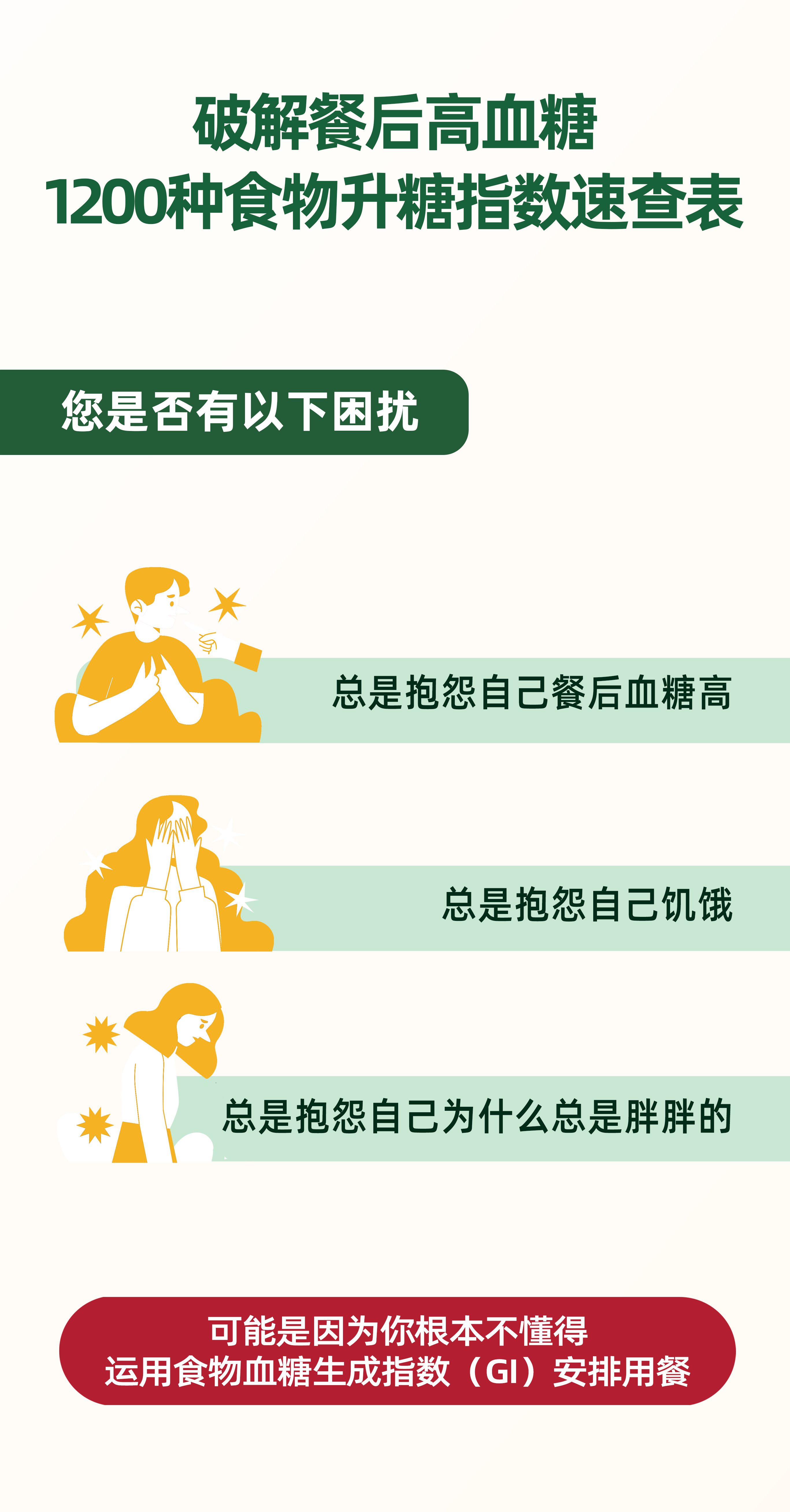 破解餐后高血糖，1200种食物血糖生成指数（GI值）帮你算好了