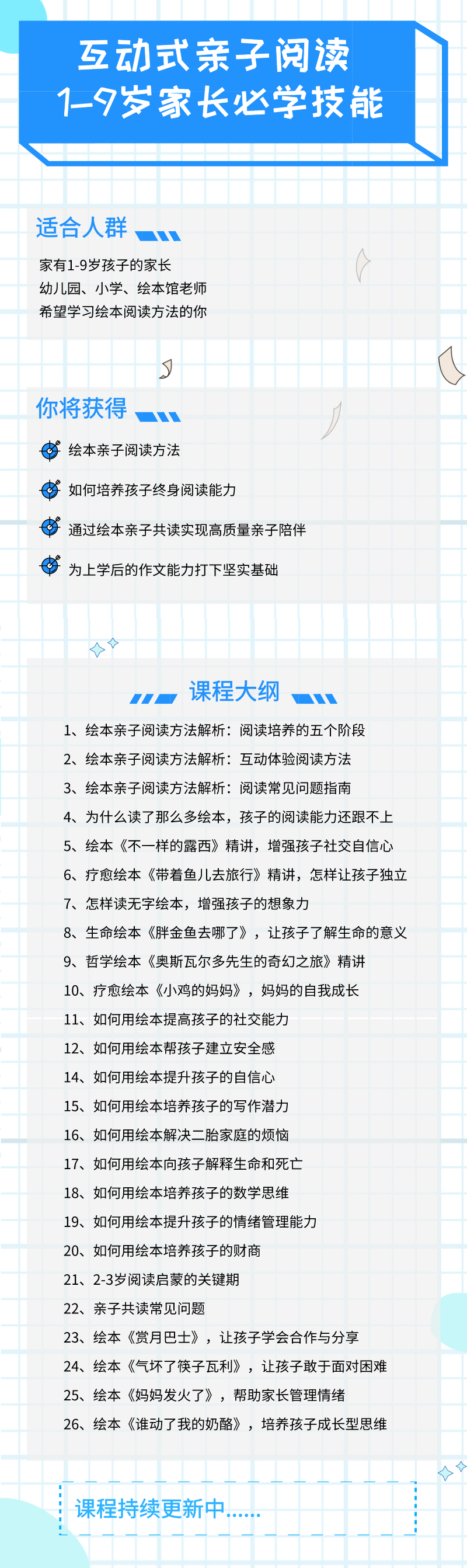 父母必学的亲子绘本课