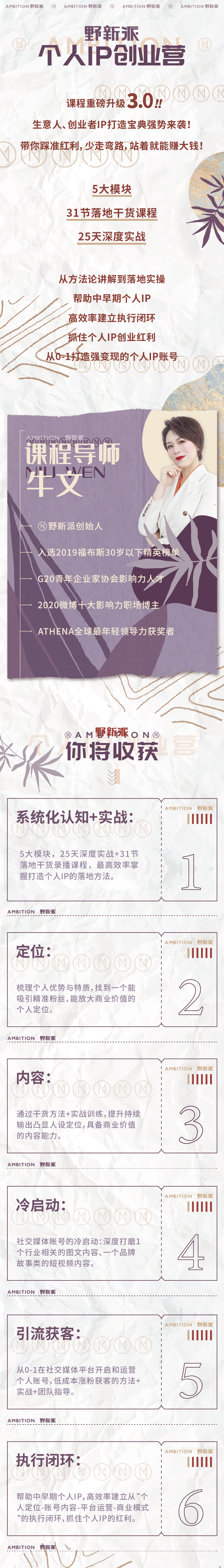 个人IP创业营