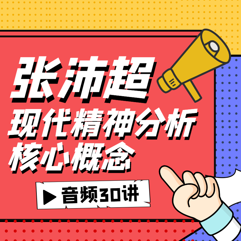 张沛超：现代精神分析核心概念 | 30讲音频