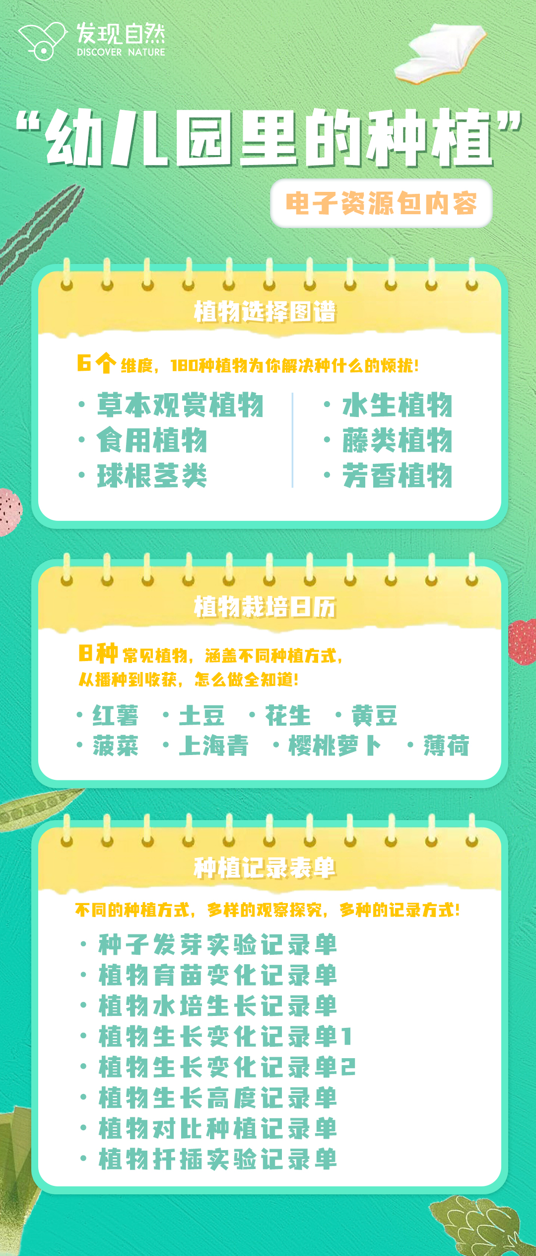 “幼儿园里的种植”系列课程+电子资源包