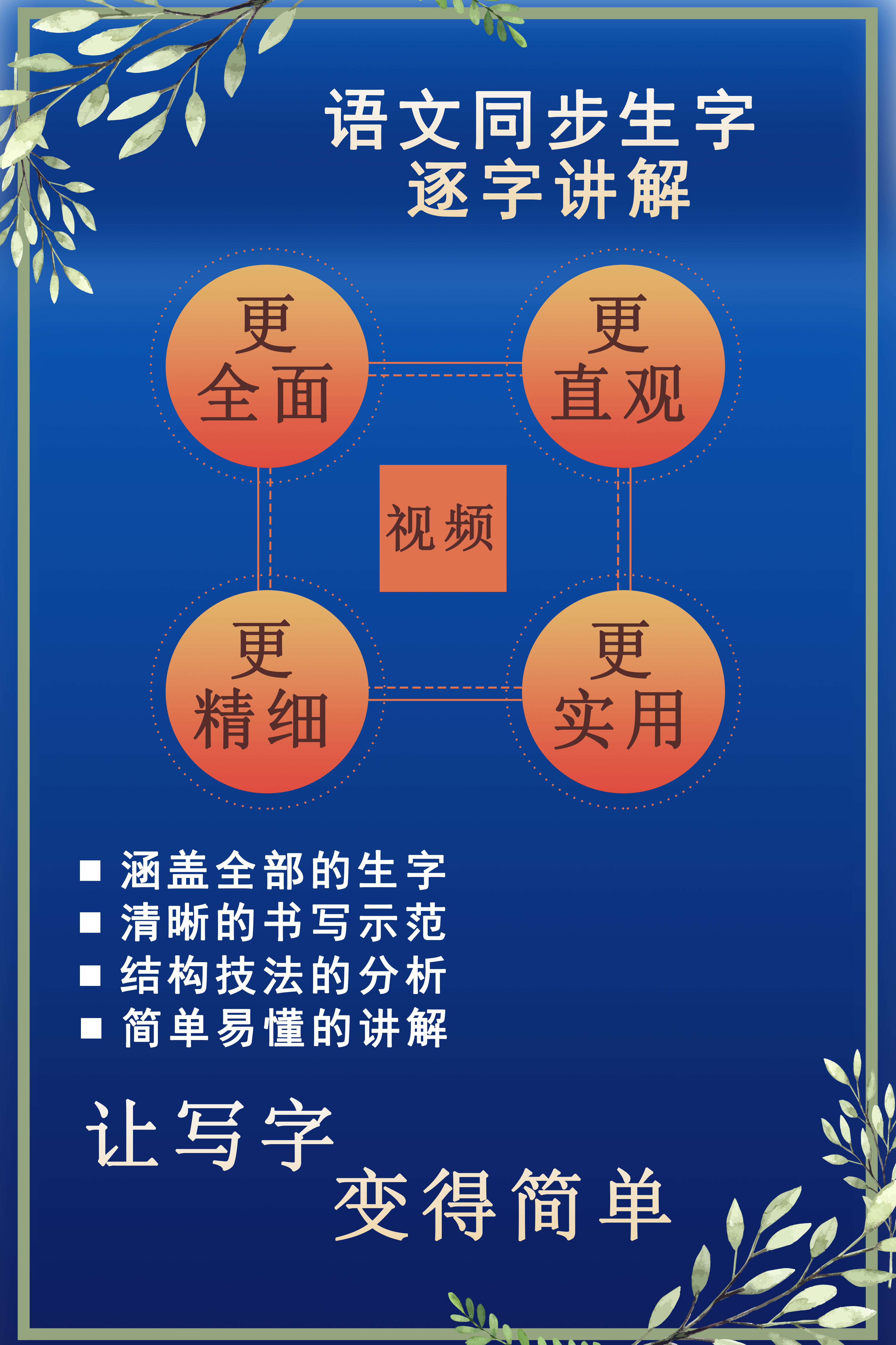 部编版语文同步生字逐字讲解视频四年级下册