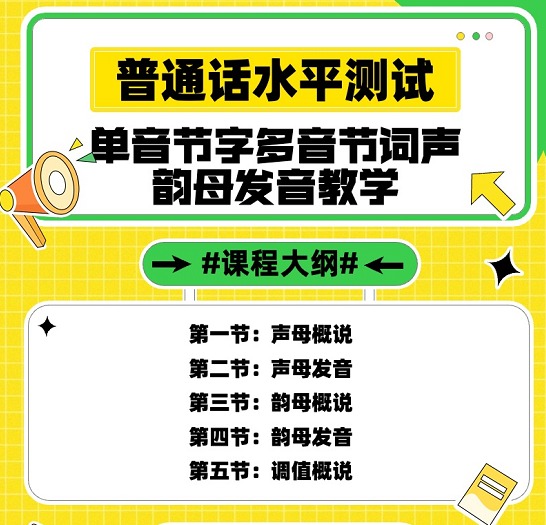 【普通话】声母、韵母发音视频教学
