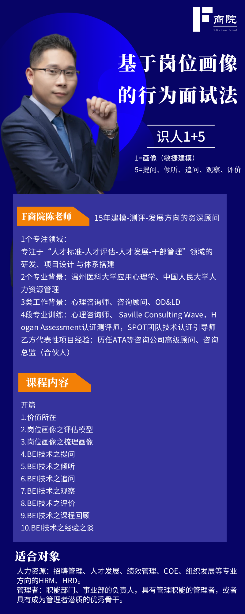 识人1+5 基于岗位画像的行为面试法