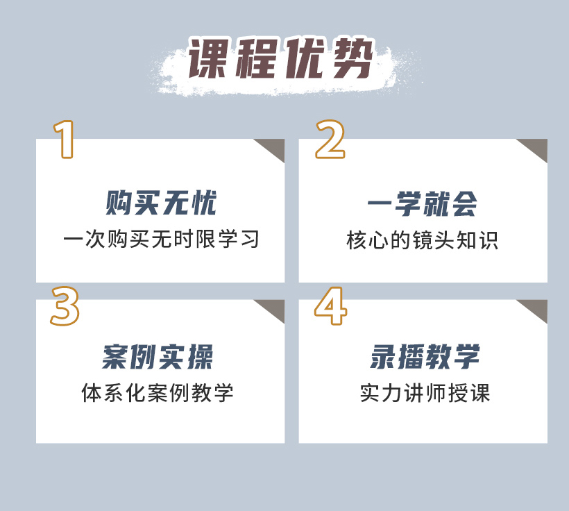 帮你提高对相机镜头运用能力，提高摄影水平