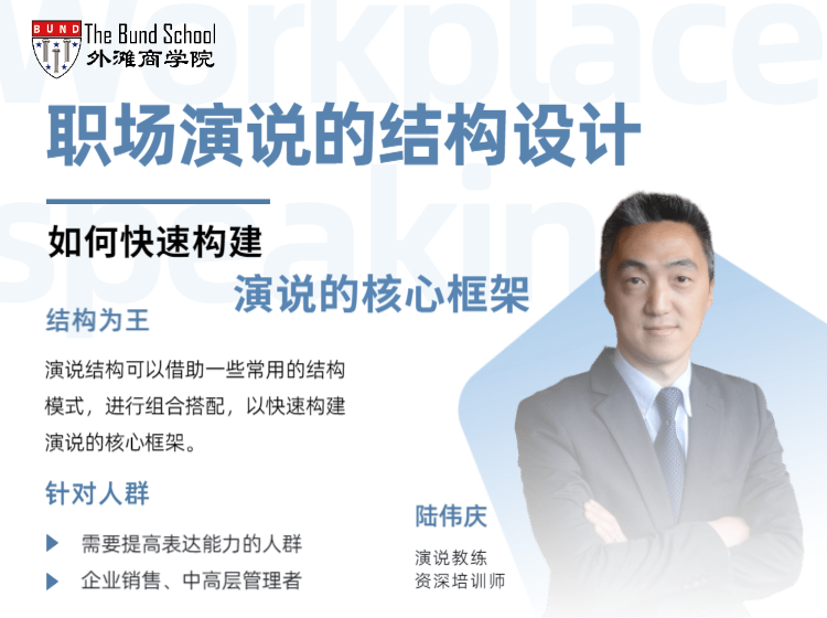 陆伟庆：职场演说的结构设计