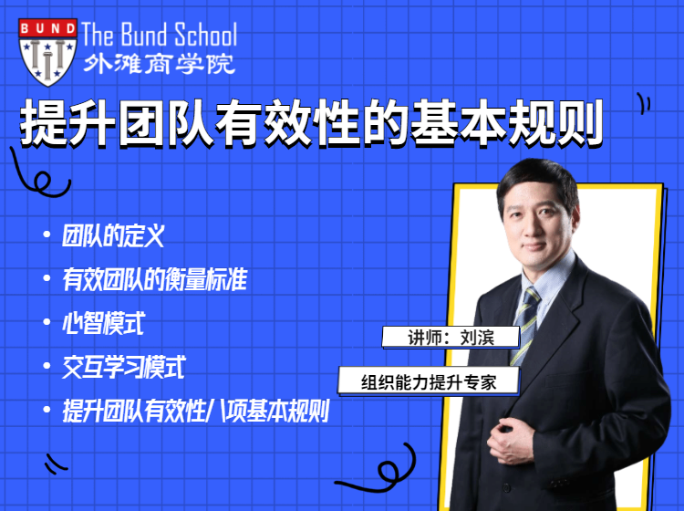 刘滨：提升团队有效性的基本规则