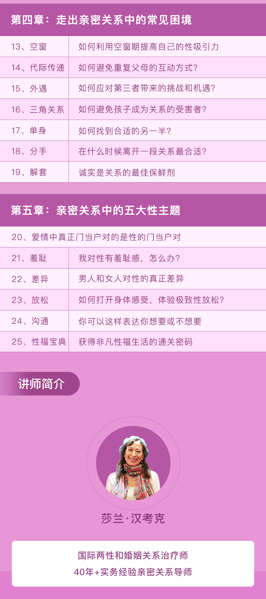 爱与自由：洞悉亲密关系的25堂心理课 莎兰·汉考克	