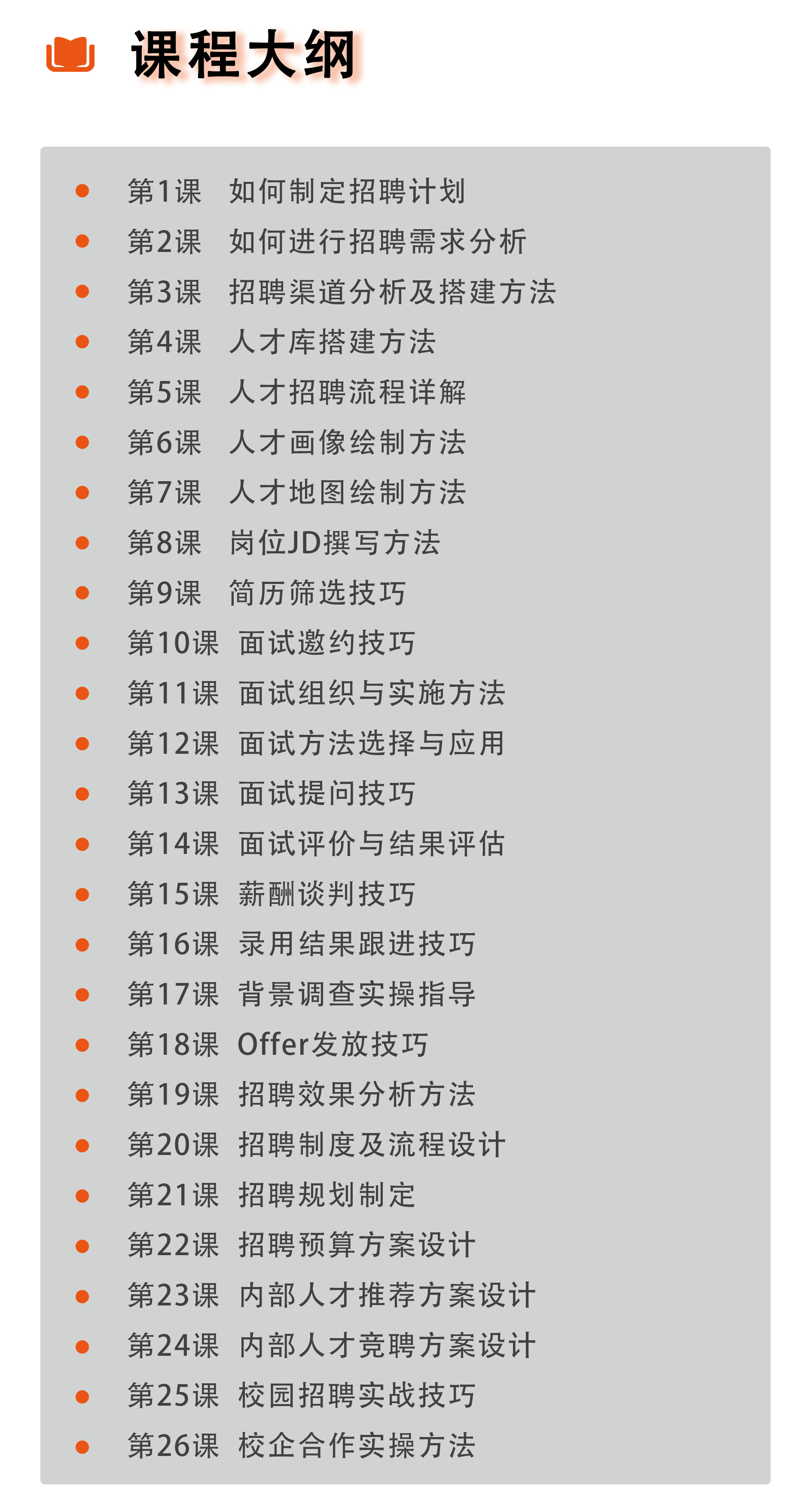 线上课丨人力资源管理实战课：招聘面试全流程管理