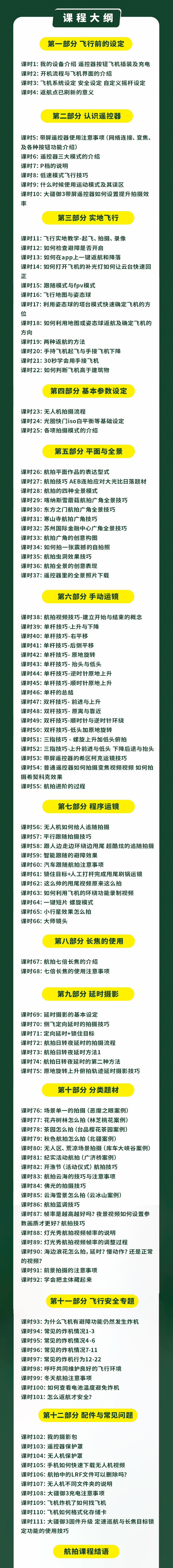 《从入门到提高&欧海春全新航拍系列课程》