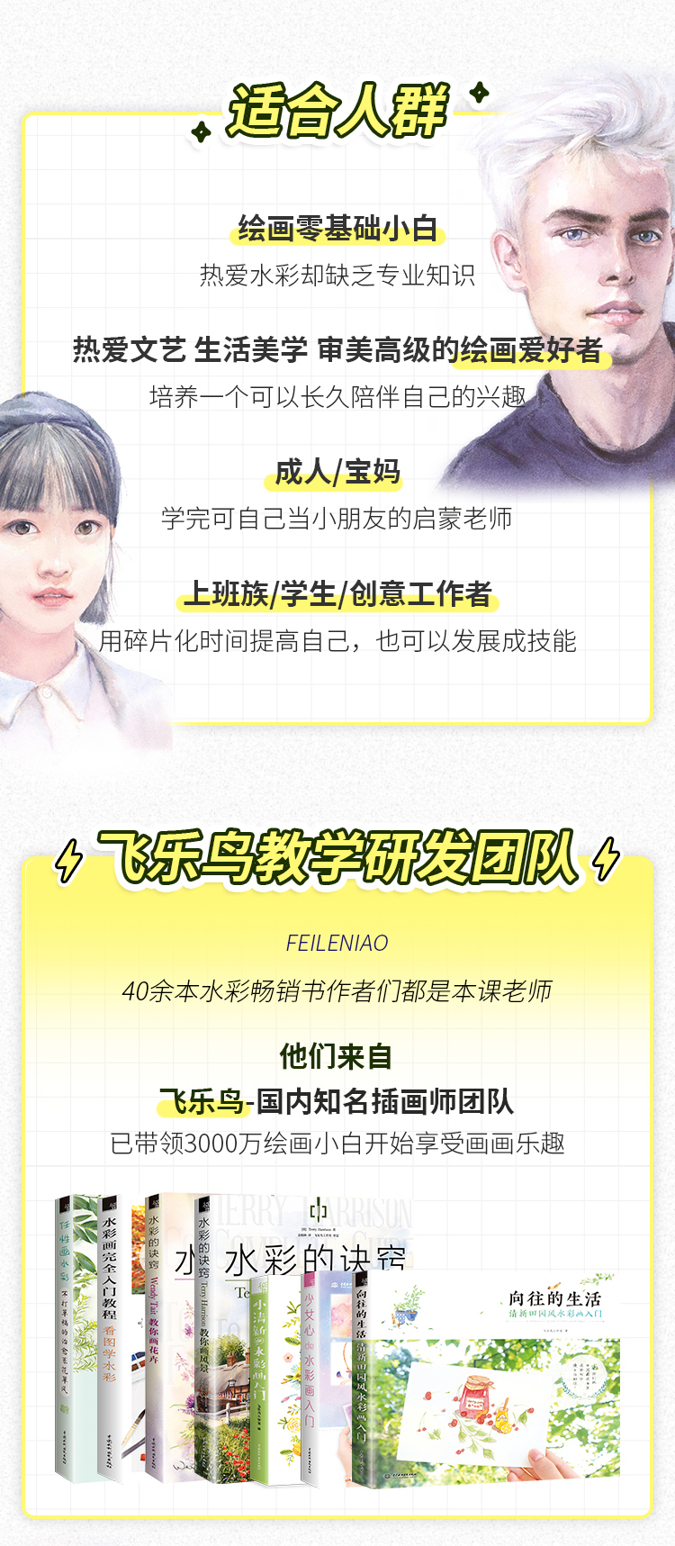 新手学画水彩课堂