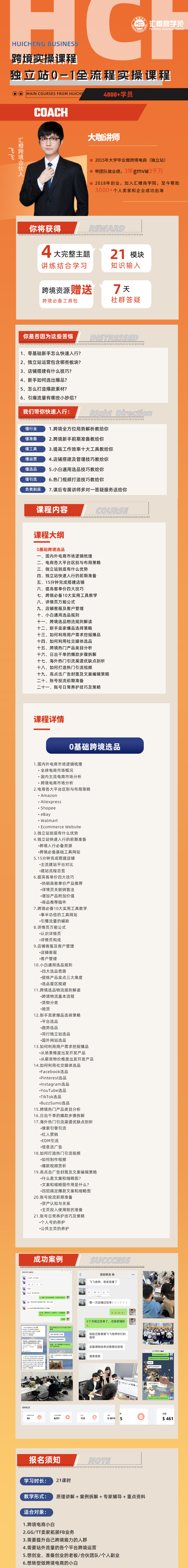 【汇橙商学院】独立站0-1全流程实操-初阶课程