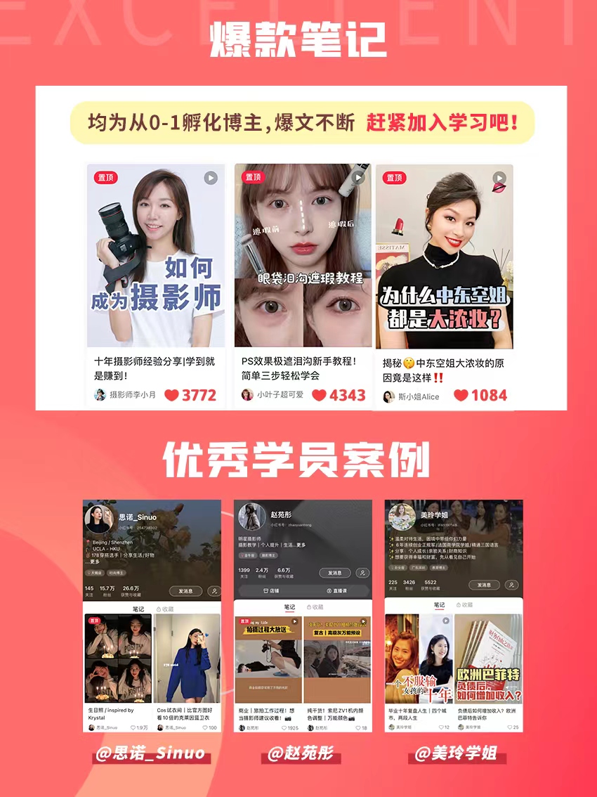 30天打造专属IP：小红书博主训练全阶段课程