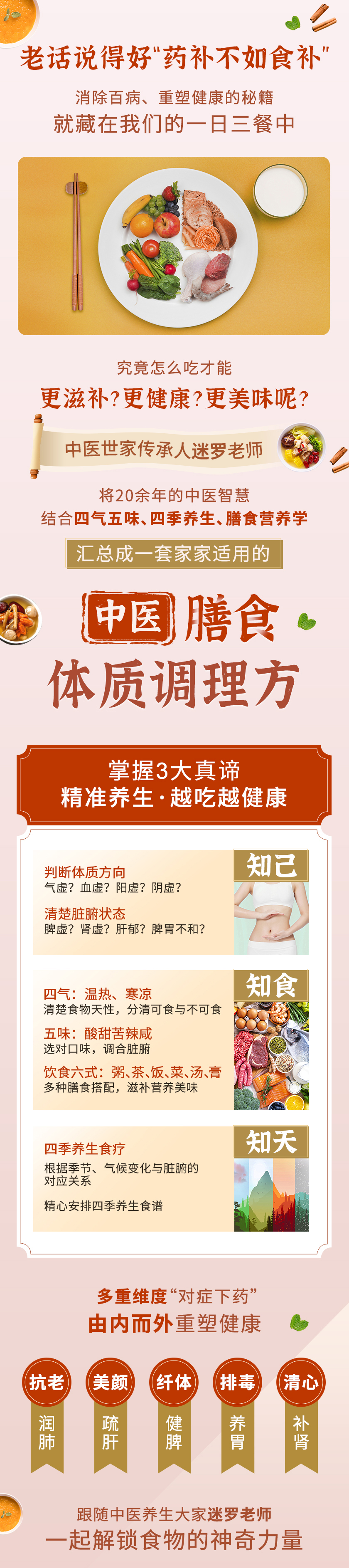 CCTV中华医药特邀专家：17节中医膳食体质调理，调体质、养五脏、逆龄变美！