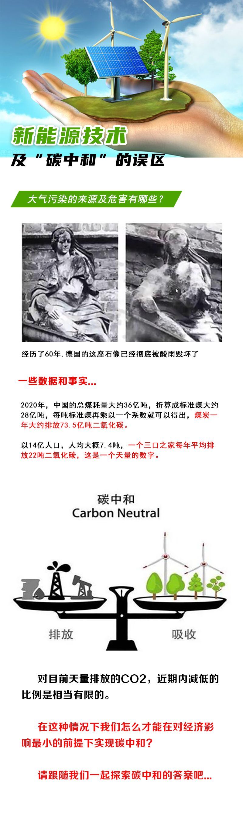 新能源技术及“碳中和”的误区