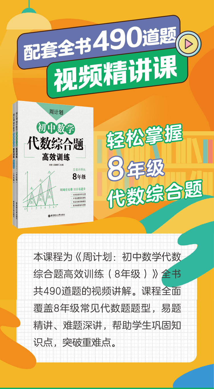 【周计划精讲课】初中数学典型代数综合题精讲课（8年级）
