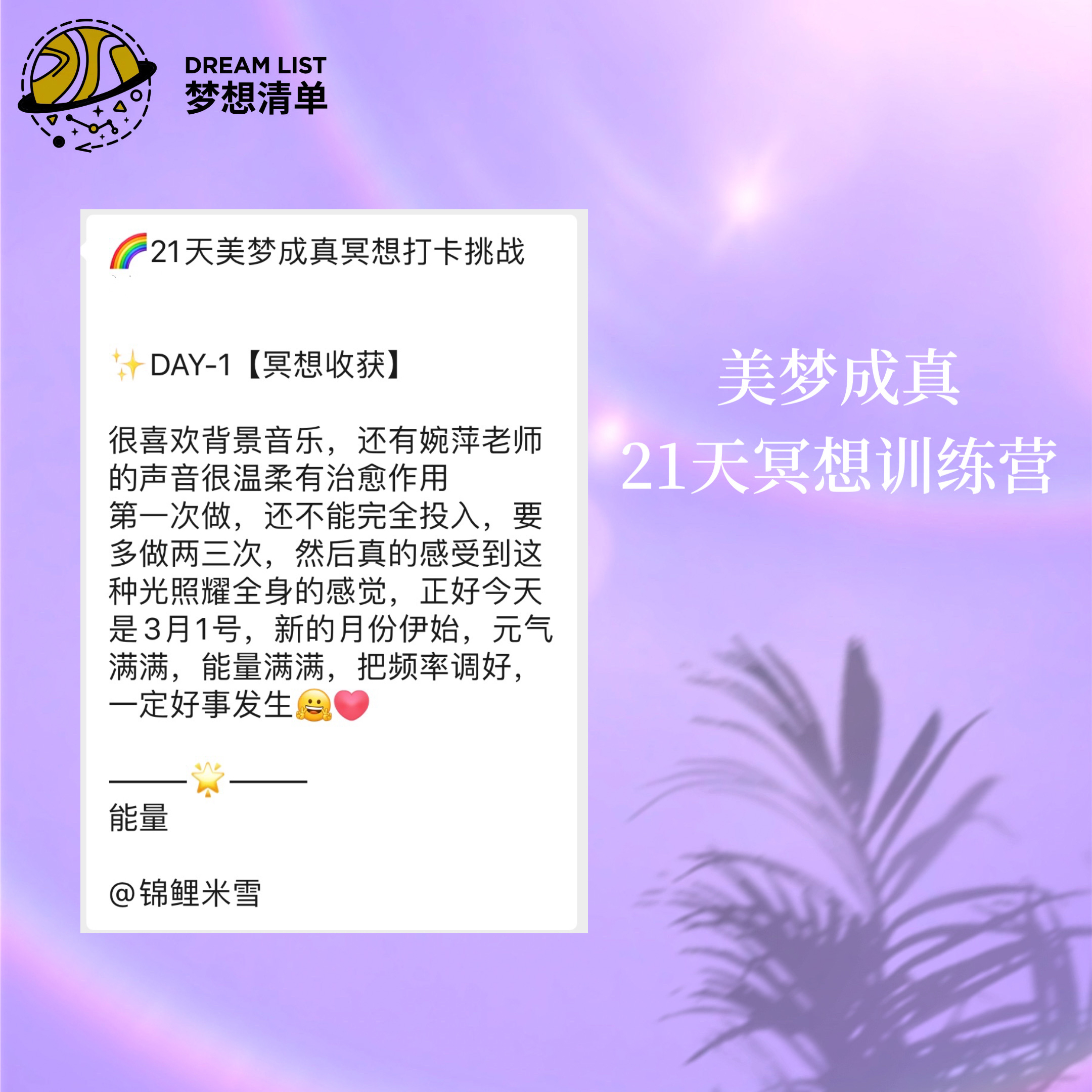 美梦成真21天冥想训练营