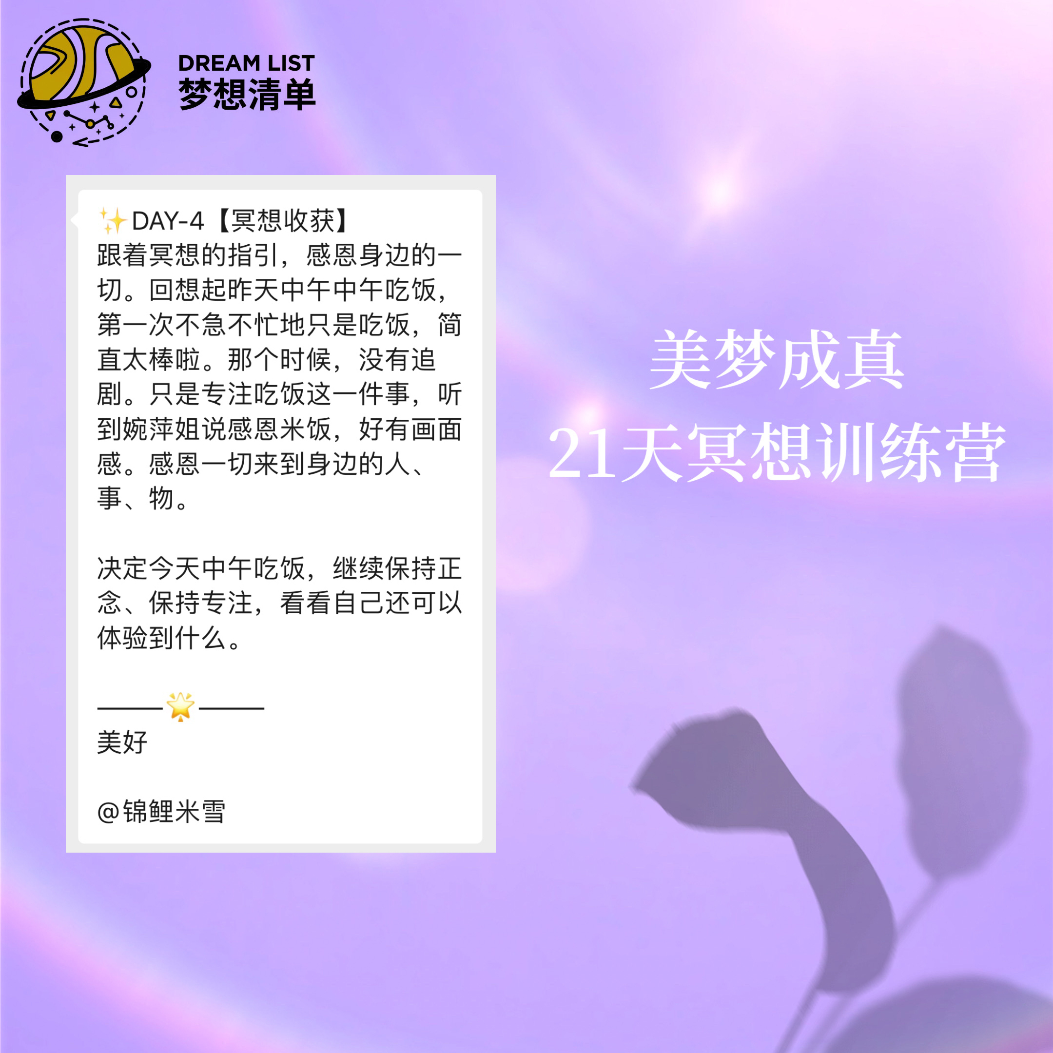 美梦成真21天冥想训练营