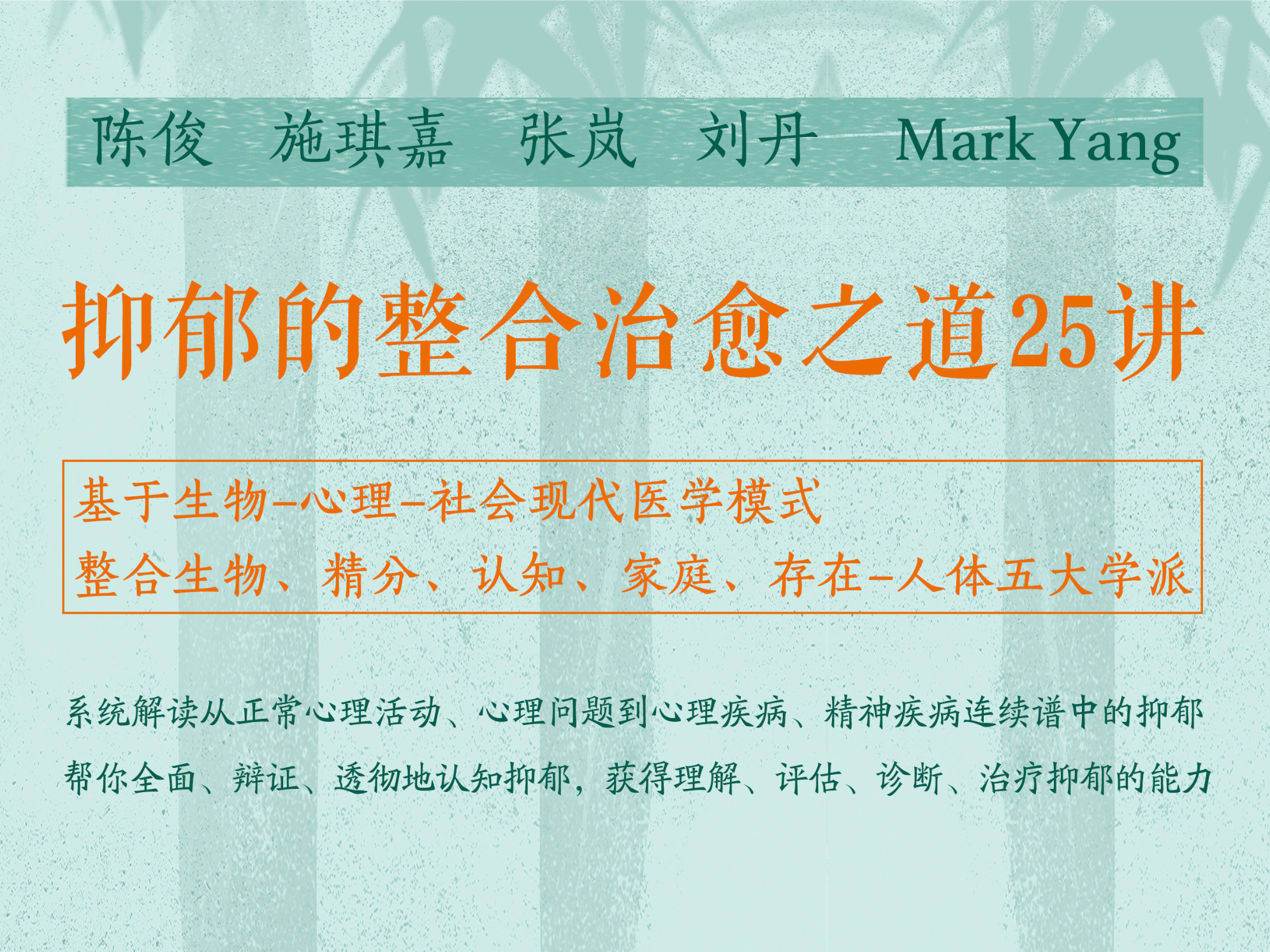 施琪嘉+刘丹+张岚等：抑郁的整合治愈之道25讲