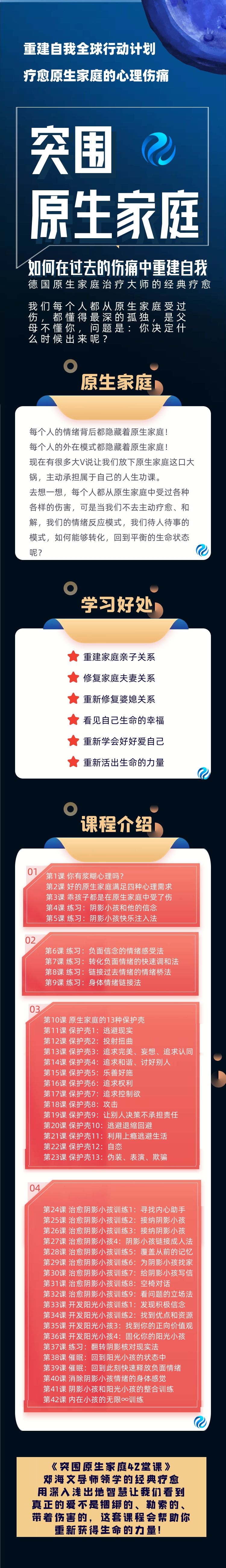 《突围原生家庭-在过去伤痛中重建自我》42堂德国著名心理大师的经典课