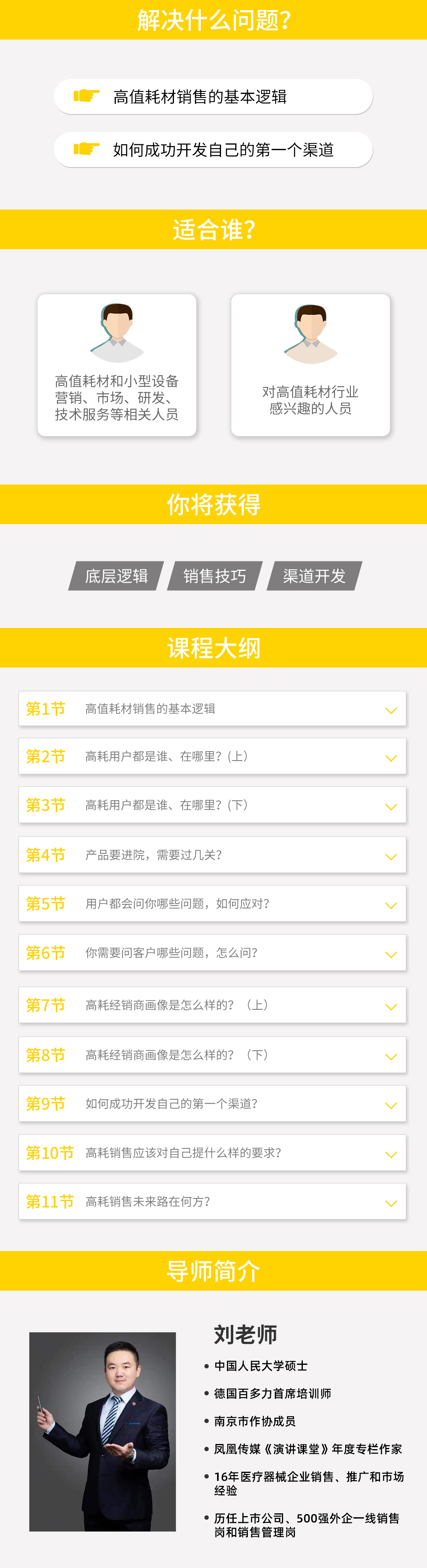 高值耗材销售入行必修课