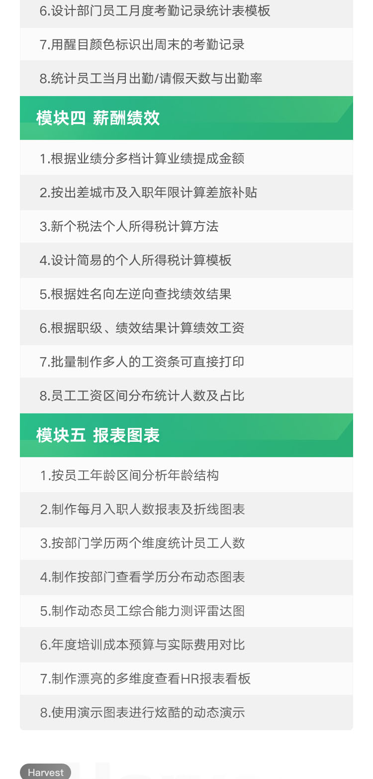 WPS表格HR应用专项课