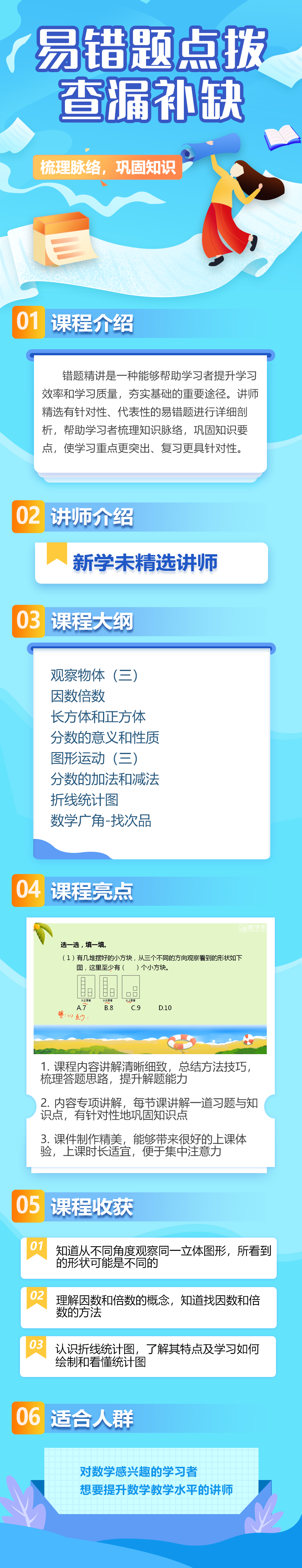 小学数学同步错题精讲五年级下册