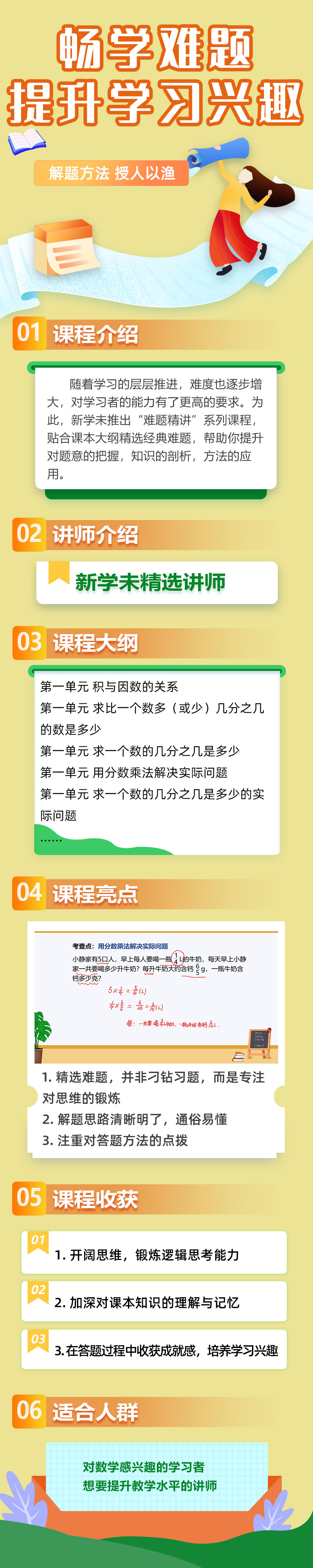 小学同步难题精讲数学六年级上册