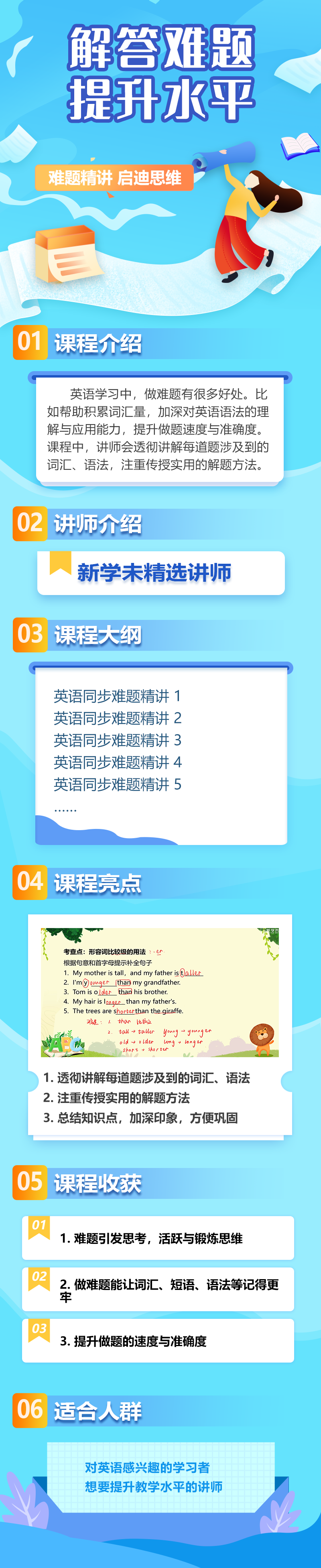 小学同步难题精讲英语六年级下册