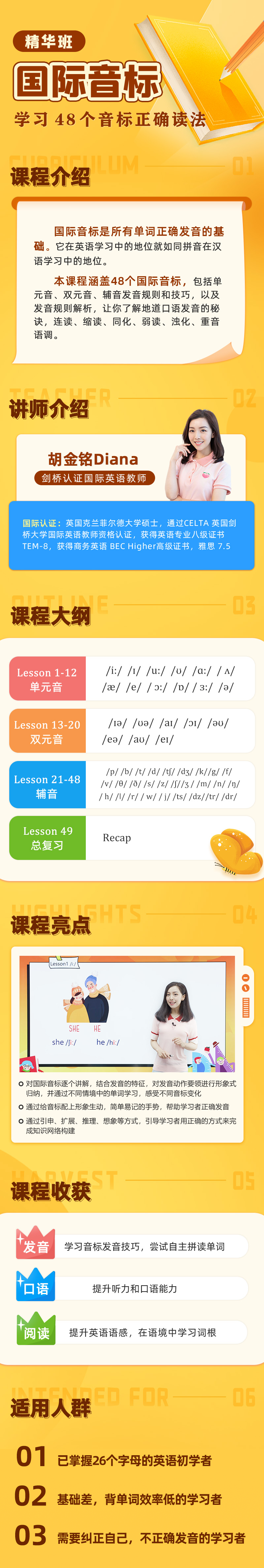零基础学习英语音标拼读单词（Diana老师）