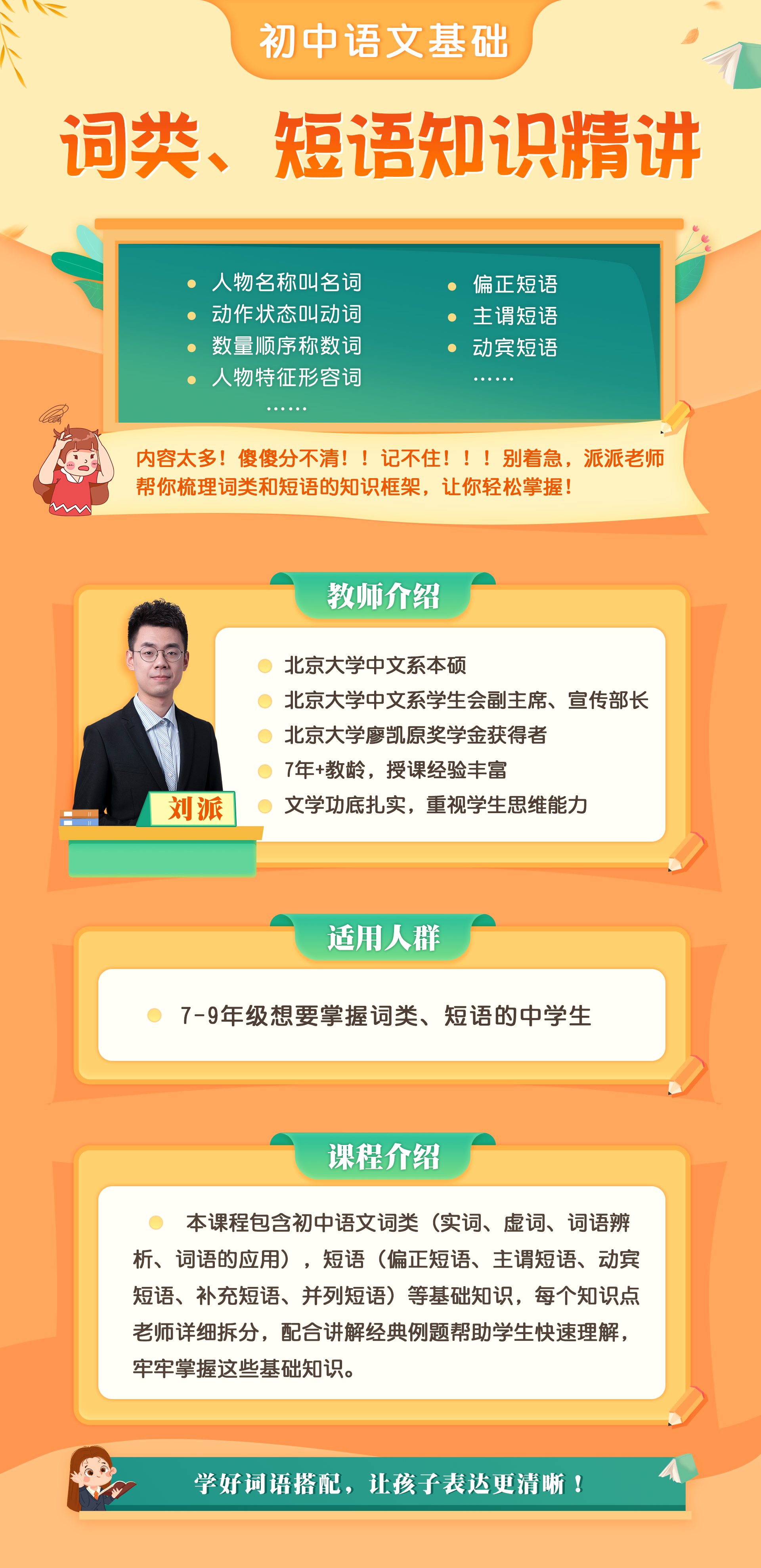 初中语文语言基础（词类和短语）