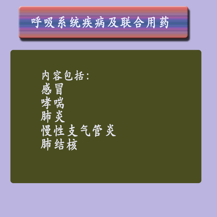 第三章呼吸系统疾病及联合用药