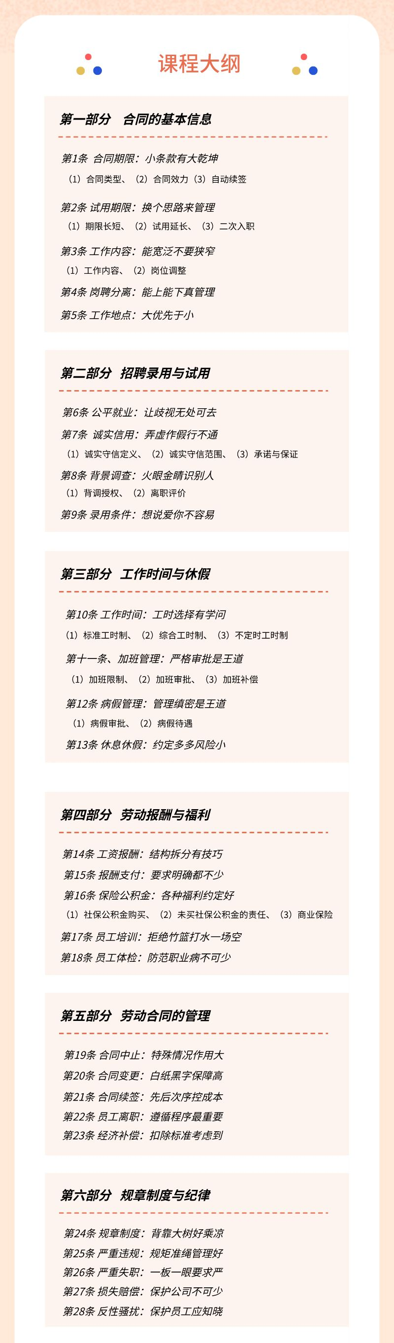 24节课学会设计完美的劳动合同