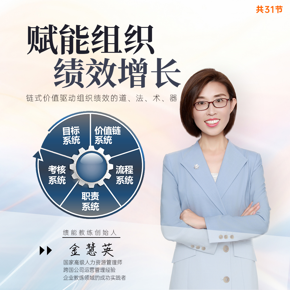 赋能组织，绩效增长！提高管理能力，增强管理成效（线上录播课）