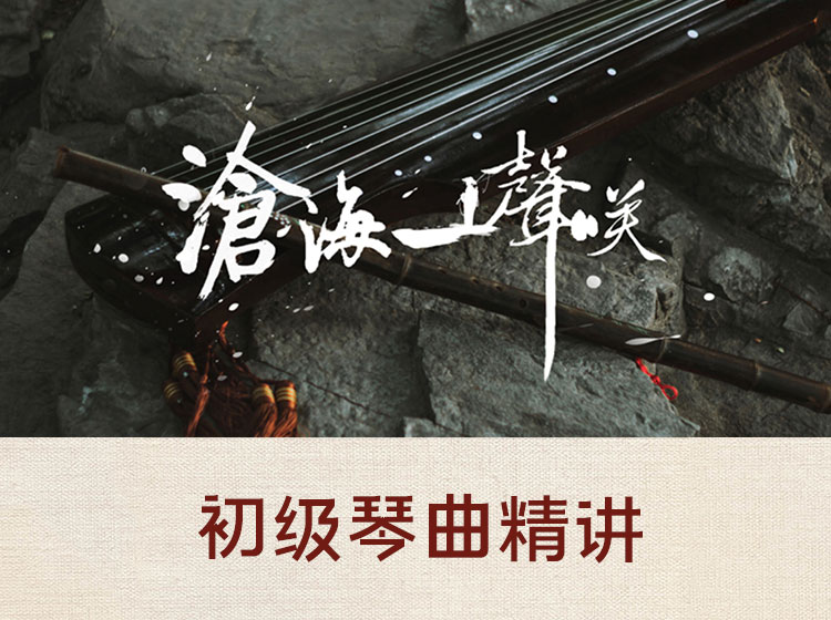 初级古琴曲精讲移植曲《沧海一声笑》（2~3级）