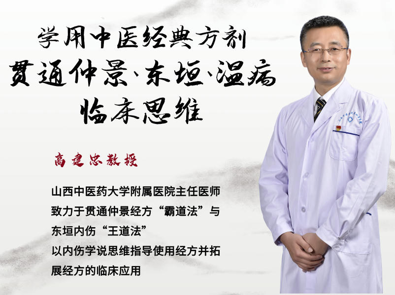 高建忠教授—学用中医经典方剂 贯通仲景+东垣+温病临床思维（前三大节更新完毕）