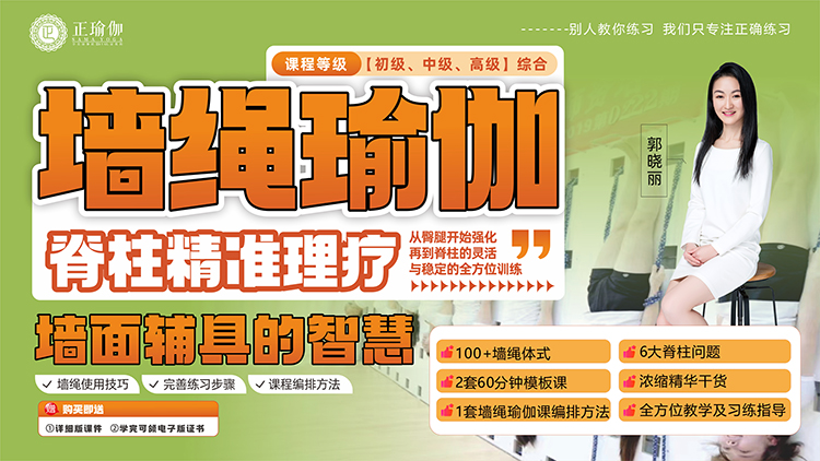 墙绳瑜伽<初中高>应用大全，解锁100+用法&另附编排技巧