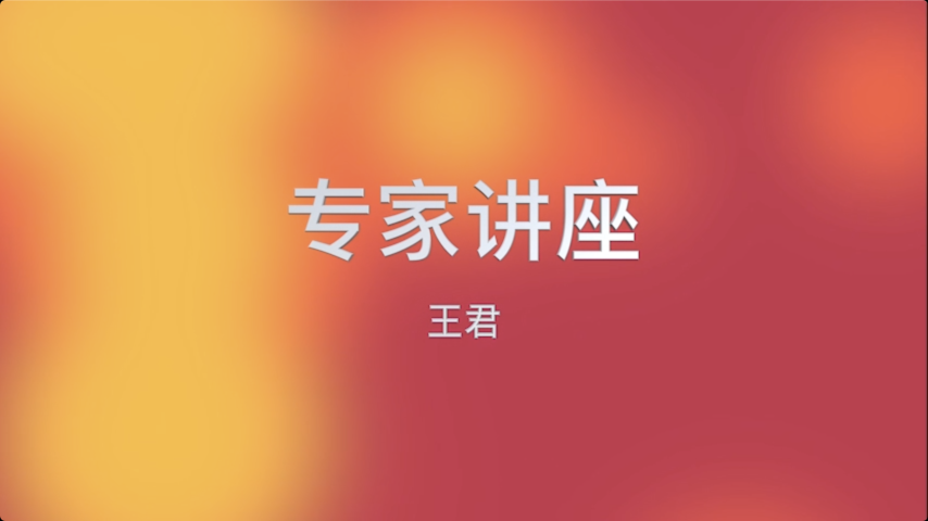 专家讲座-王君