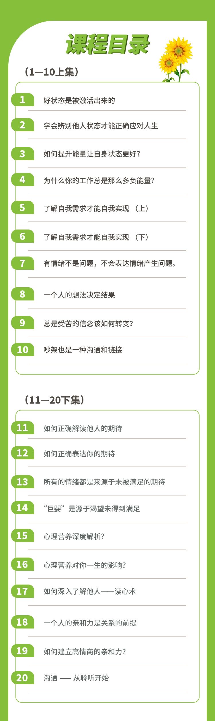《生命状态管理》-正能量修炼-视频课程20节
