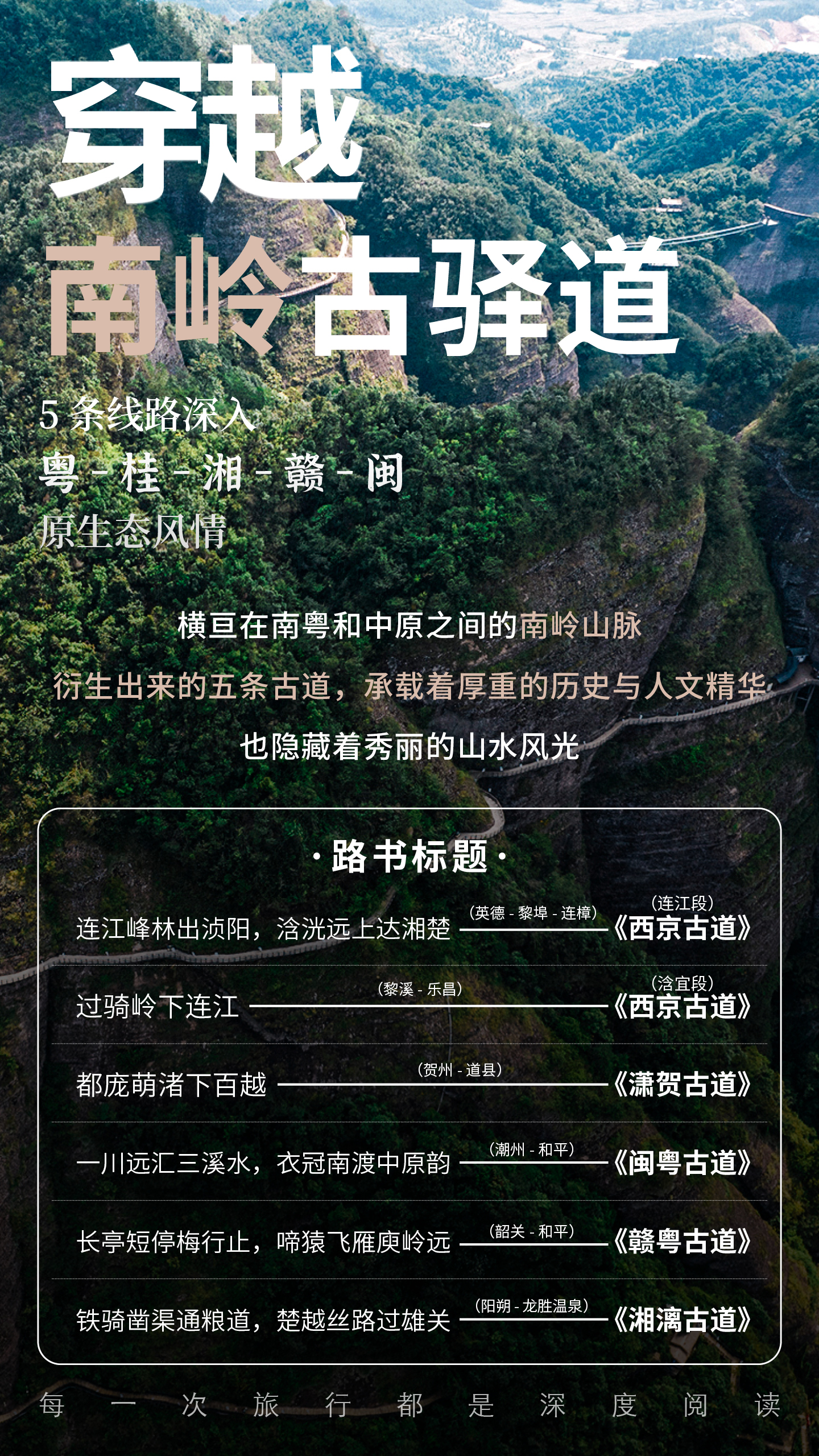 穿越南岭古驿道：5条线路深入粤-桂-湘-赣-闽原生态风情
