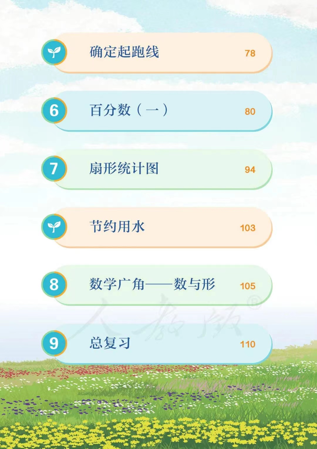 6上人教版数学课程