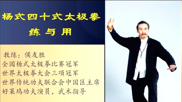 《杨式四十式太极拳练与用》视频课程