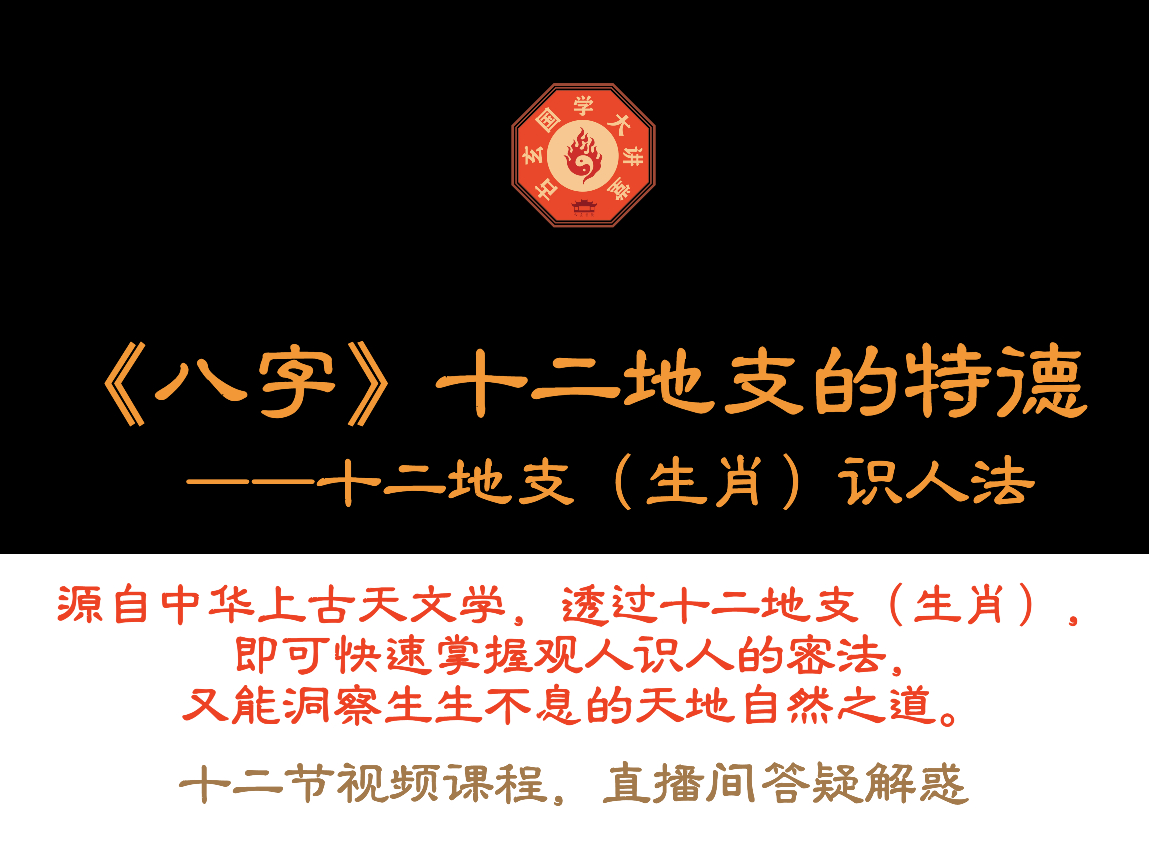 《八字》十二地支的特德