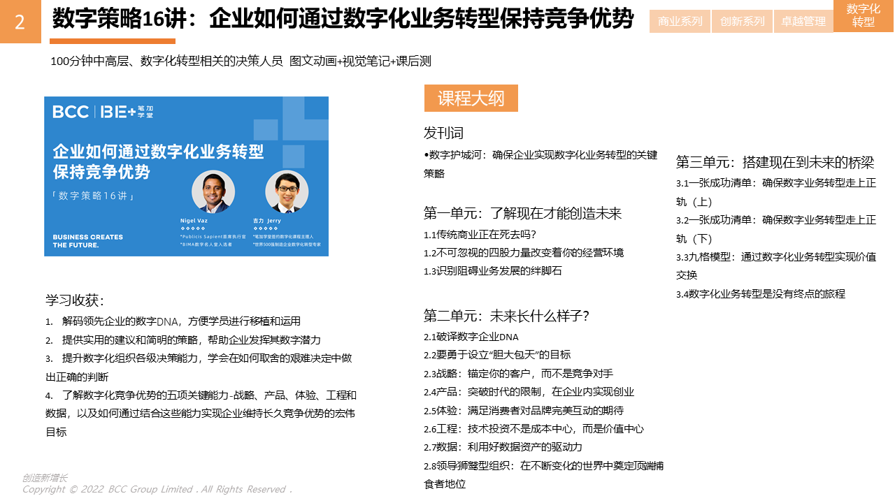 bcc线上精品课程年卡