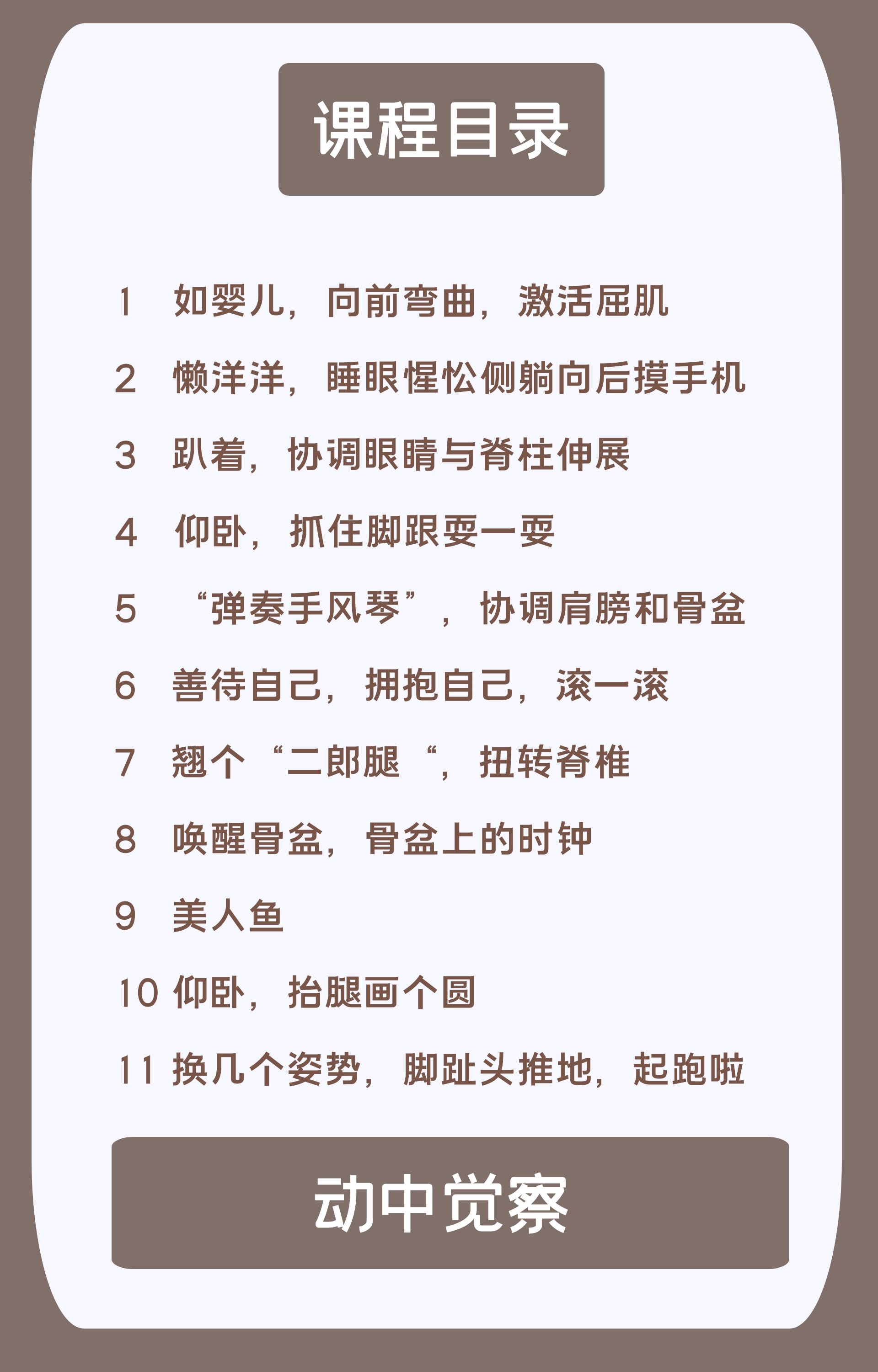 腰腿痛自我康复11课/费登奎斯线上工作坊【音频】精选