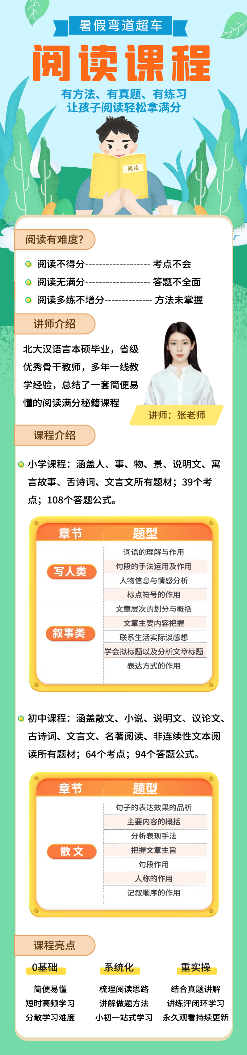 张老师美文阅读课（L1-L9）