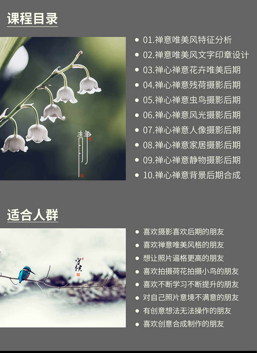 禅心禅意唯美后期