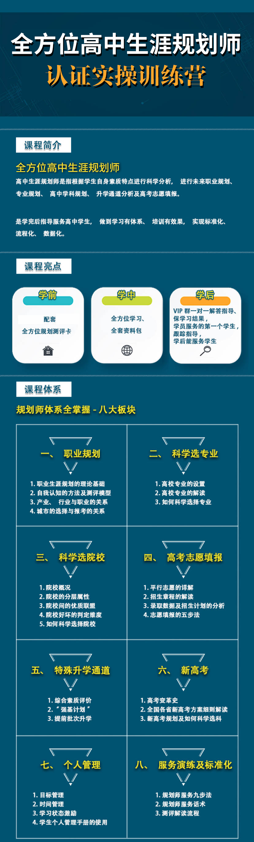 全方位高中生涯规划师认证实操教程